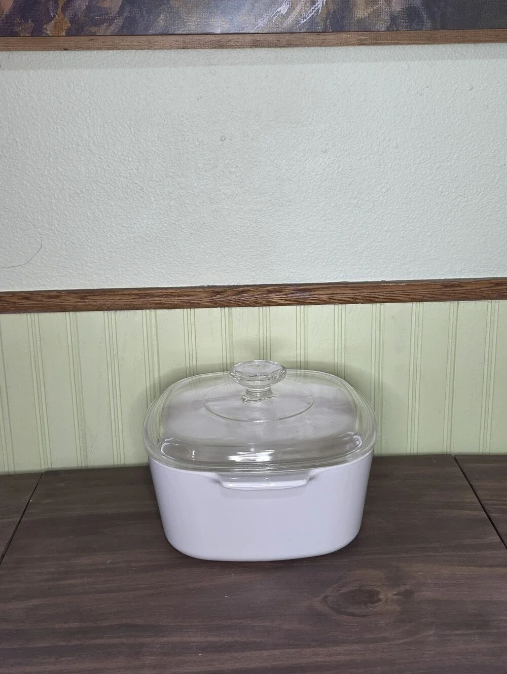 Corning Ware 3qt Blue Flower Design